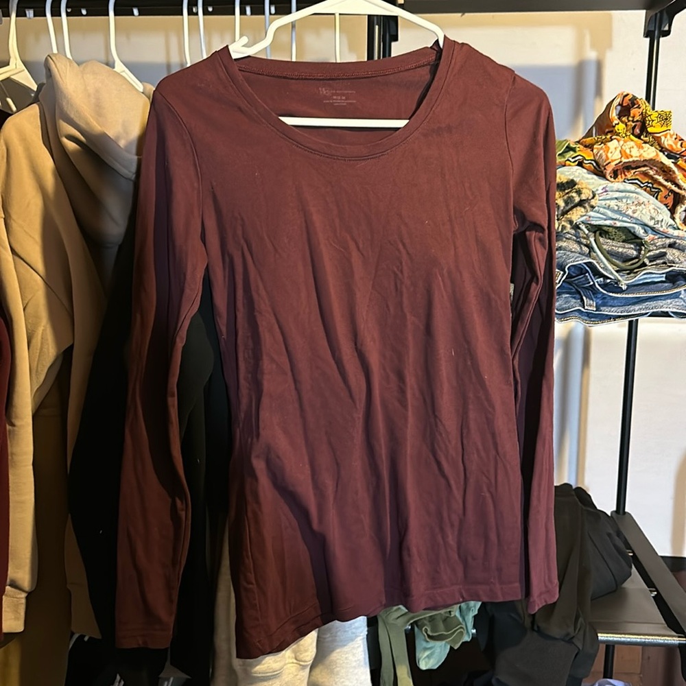 Maroon No Boundaries long sleeve